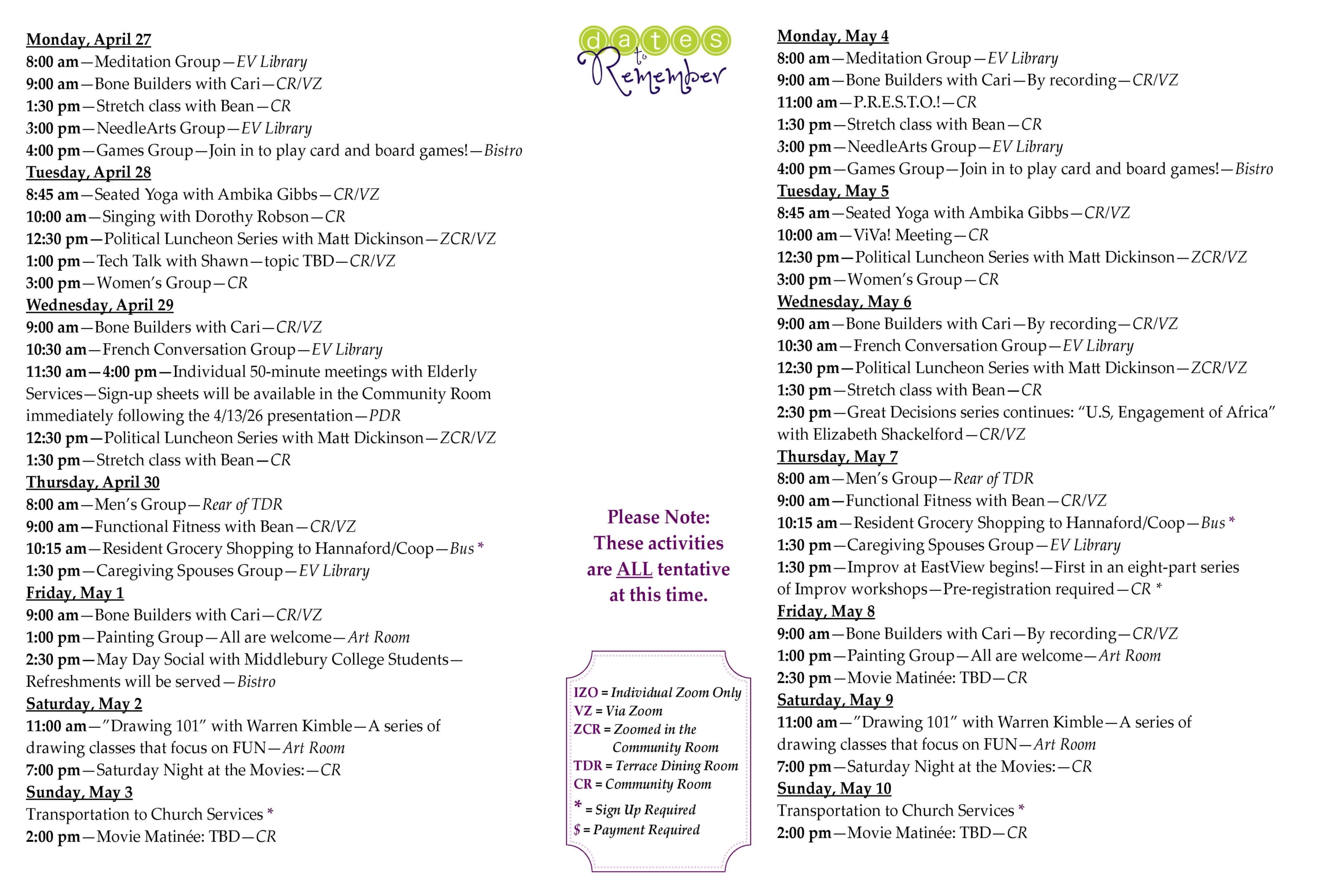 Save The Date at Eastview at Middlebury